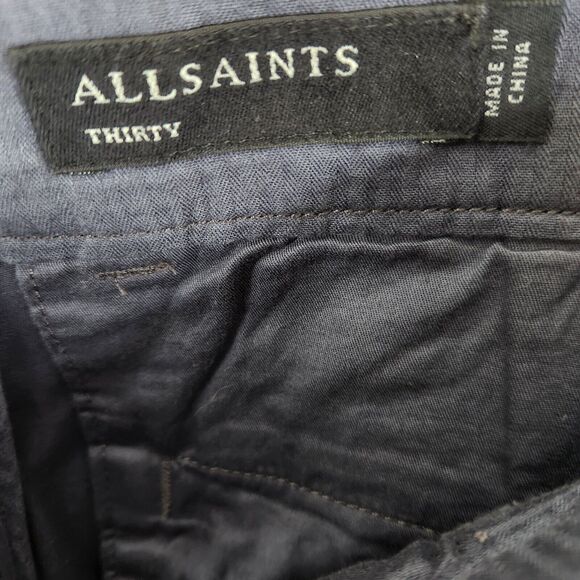 AllSaints Slim Fit Park Chino Pants 30x30 - Picture 5 of 8